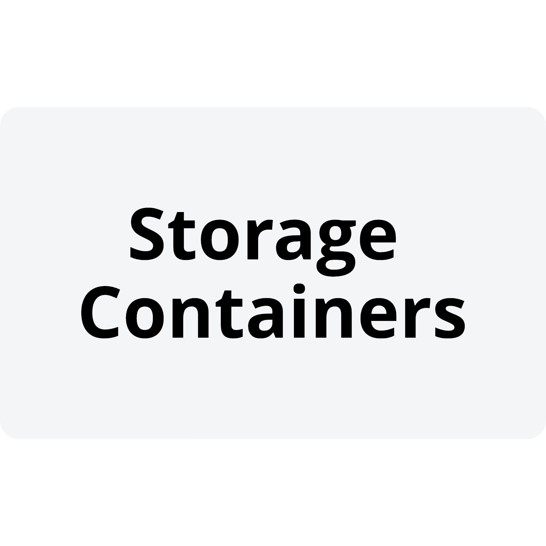 Storage Containers